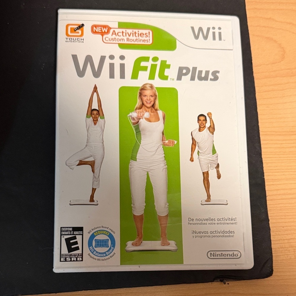 Nintendo Wii Fit Plus — White & Green Fitness Game